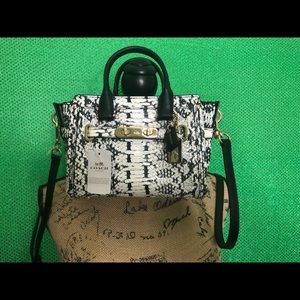 Coach Mini Python Embossed Swagger (NWT)